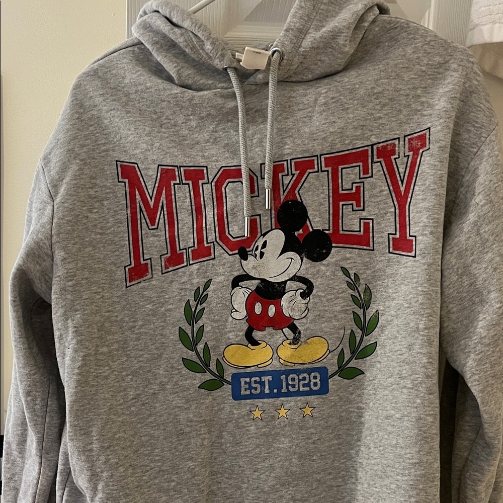 H&M Gray Mickey Mouse Sweater